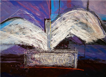 De Profundis Tapestry - Unique 1995 83x65 Tapestry - Calman Shemi De Profundis Tapestry - Unique 1995 83x65 Tapestry - Calman Shemi