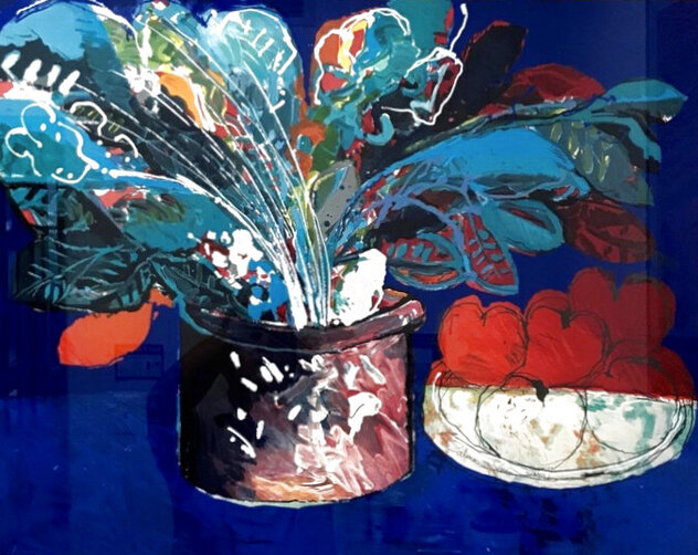 Still Life in Blue by Calman Shemi