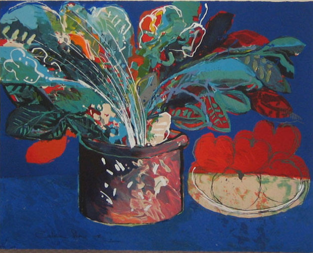 Still Life in Blue AP Limited Edition Print by Calman Shemi Still Life in Blue AP Limited Edition Print by Calman Shemi