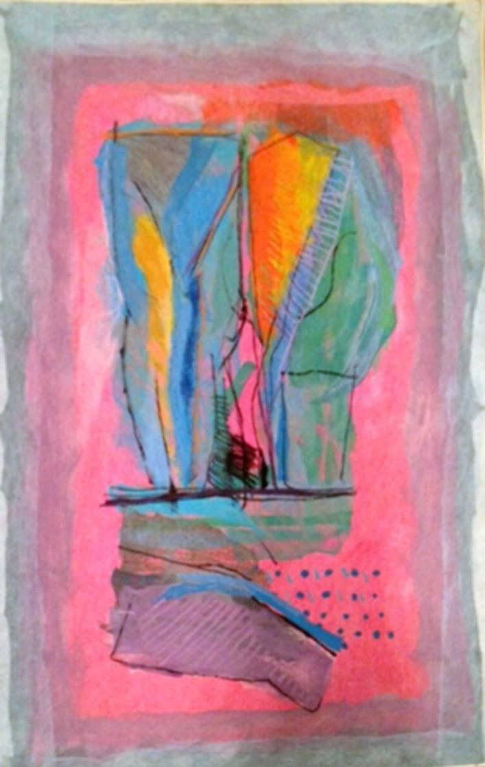 Reflection of Trees in a Lake Tapestry 71x49 1987 Tapestry by Calman Shemi Reflection of Trees in a Lake Tapestry 71x49 1987 Tapestry by Calman Shemi