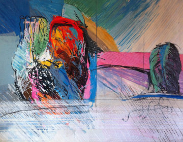 'Every Day a New Field Tapestry 57x73 Tapestry - Calman Shemi 'Every Day a New Field Tapestry 57x73 Tapestry - Calman Shemi