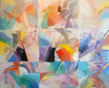 Winds 1989 51x63 Huge Canvas Original Painting - Calman Shemi Winds 1989 51x63 Huge Canvas Original Painting - Calman Shemi