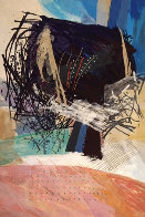 Pink Fields #4 1989 80x54 Super Huge Tapestry by Calman Shemi - 0 Pink Fields #4 1989 80x54 Super Huge Tapestry by Calman Shemi - 0