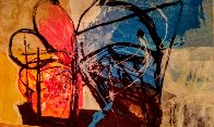 Festival Wool Tapestry 60x80 1990 Super Huge Tapestry by Calman Shemi - 2 Festival Wool Tapestry 60x80 1990 Super Huge Tapestry by Calman Shemi - 2
