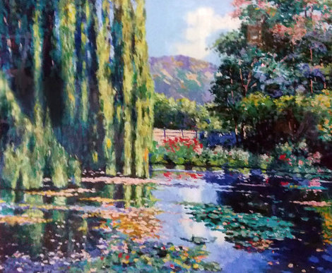 View of Monet's Garden 1995 Limited Edition Print - Claude Cambour