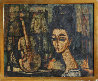 Femme Avec Guitare 20x24 Original Painting by Enrico Campagnola - 1