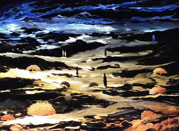 Beyond Earth 2014 22x18 Original Painting by Dario Campanile Beyond Earth 2014 22x18 Original Painting by Dario Campanile