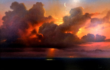 Visioni Nel Cielo 2009 30x41 Super Huge Original Painting - Dario Campanile Visioni Nel Cielo 2009 30x41 Super Huge Original Painting - Dario Campanile
