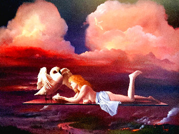 Grace of Mother Nature 45x57 Huge  Original Painting - Dario Campanile