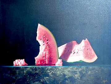 A Study For Watermelon 22x26 Original Painting - Dario Campanile