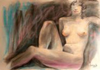 Parisian Women (Nude) 1985 early work 30x44 Works on Paper (not prints) by Dario Campanile - 0 Parisian Women (Nude) 1985 early work 30x44 Works on Paper (not prints) by Dario Campanile - 0