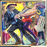 Mucho Vato 1998 42x42 - Huge Original Painting by Sandra Jones Campbell - 1