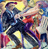 Mucho Vato 1998 42x42 - Huge Original Painting by Sandra Jones Campbell - 0