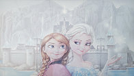 Untitled Frozen Disney Drawing  2013 37x50 Huge Drawing by Edson Campos - 0