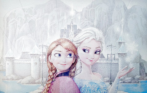 Untitled Frozen Disney Drawing  2013 37x50 - Huge Drawing - Edson Campos