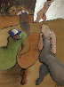 Brutes at the Bar 1980 50x38 Original Painting by Benjamin Canas - 1