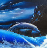 Dolphin 1991 32x32 Original Painting by Tim Cantor - 0