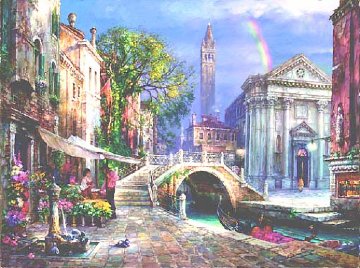 Day of Love Embellished 2003 Limited Edition Print - Cao Yong Day of Love Embellished 2003 Limited Edition Print - Cao Yong