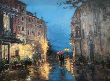 Lovers Under the Rain Limited Edition Print - Cao Yong Lovers Under the Rain Limited Edition Print - Cao Yong