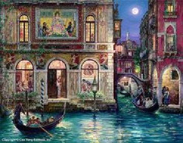 Memories of Venice 2002 Embellished W Remarque Limited Edition Print - Cao Yong Memories of Venice 2002 Embellished W Remarque Limited Edition Print - Cao Yong