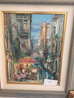 Red Umbrella 2000 - Framed Embellished Giclee on Canvas - Venice, Italy Limited Edition Print by Cao Yong - 1 Red Umbrella 2000 - Framed Embellished Giclee on Canvas - Venice, Italy Limited Edition Print by Cao Yong - 1