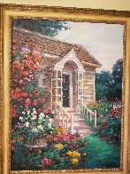 Cottage Entrance 1996 40x30 Super Huge Original Painting by Cao Yong - 1 Cottage Entrance 1996 40x30 Super Huge Original Painting by Cao Yong - 1