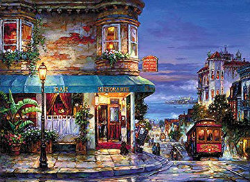 Hyde Street Unique Embellished San Francisco  Limited Edition Print - Cao Yong