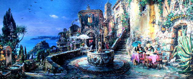 Mediterranean Sunrise AP Embellished Limited Edition Print by Cao Yong