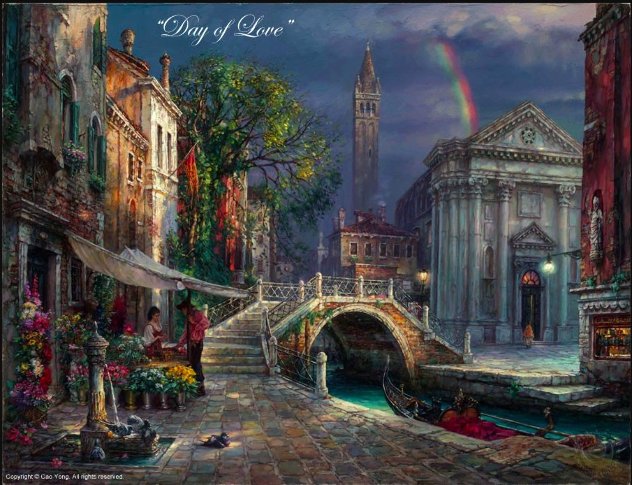 Day of Love 30x40 Huge Limited Edition Print by Cao Yong