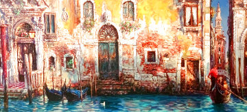 Morning in Venice 2000 Embellished Limited Edition Print - Cao Yong Morning in Venice 2000 Embellished Limited Edition Print - Cao Yong
