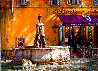 Town Square Tuscany Embellished -Italy Limited Edition Print by Cao Yong - 0