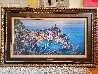 Moonlight in Vernazza AP Embellished - Huge - Italy Limited Edition Print by Cao Yong - 1