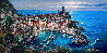 Moonlight in Vernazza AP Embellished - Huge - Italy Limited Edition Print by Cao Yong - 0