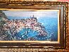 Moonlight in Vernazza AP Embellished - Huge - Italy Limited Edition Print by Cao Yong - 2