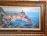 Moonlight in Vernazza AP - Framed Embellished Giclee on Canvas - Huge - Italy Limited Edition Print by Cao Yong - 2 Moonlight in Vernazza AP - Framed Embellished Giclee on Canvas - Huge - Italy Limited Edition Print by Cao Yong - 2