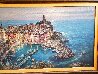 Moonlight in Vernazza AP Embellished - Huge - Italy Limited Edition Print by Cao Yong - 4