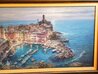 Moonlight in Vernazza AP - Framed Embellished Giclee on Canvas - Huge - Italy Limited Edition Print by Cao Yong - 4 Moonlight in Vernazza AP - Framed Embellished Giclee on Canvas - Huge - Italy Limited Edition Print by Cao Yong - 4