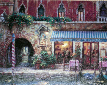 Venice Nights, and Day of Love (Set of 2 Prints) Embellished Limited Edition Print - Cao Yong Venice Nights, and Day of Love (Set of 2 Prints) Embellished Limited Edition Print - Cao Yong
