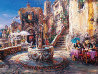 Mediterranean Sunrise Embellished - Huge Limited Edition Print by Cao Yong - 1