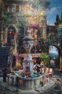 Twilight by the Fountain AP Limited Edition Print - Cao Yong Twilight by the Fountain AP Limited Edition Print - Cao Yong