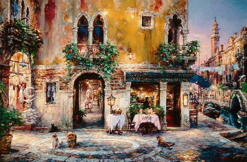 Evening in Venice 2003 28x42 Huge  Limited Edition Print - Cao Yong