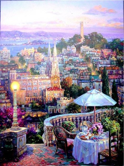 My Balcony - San Francisco Limited Edition Print by Cao Yong