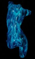 Dancer in Blue Glass Sculpture 2012 Sculpture by Carl Young - 0 Dancer in Blue Glass Sculpture 2012 Sculpture by Carl Young - 0