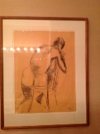 Nude Sketch Drawing 32x25 Drawing by Anthony  Caro - 2