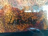 Orange Wolf Pastel 2017 35x27 Original Painting by Carole Laroche - 2