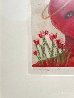 Serah/Red Tulips 1998 20x20 Works on Paper (not prints) by Carole Laroche - 0