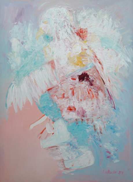 Eagle Dancer 1987 60x48 - Huge Original Painting by Carole Laroche