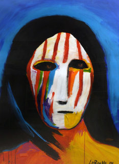 Brave Warrior (Portrait) 2004 42x55 Works on Paper (not prints) - Carole Laroche Brave Warrior (Portrait) 2004 42x55 Works on Paper (not prints) - Carole Laroche