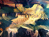 Cheops' Pyramid 1982 46x58 Huge - Arizona Original Painting by Earl Carpenter - 1