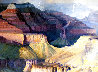 Cheops' Pyramid 1982 46x58 Huge - Arizona Original Painting by Earl Carpenter - 4